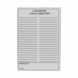 EATON TCD Circuit Directory Adhesive Backed 0.01 in H x 6 in W Replacement MPN TCD