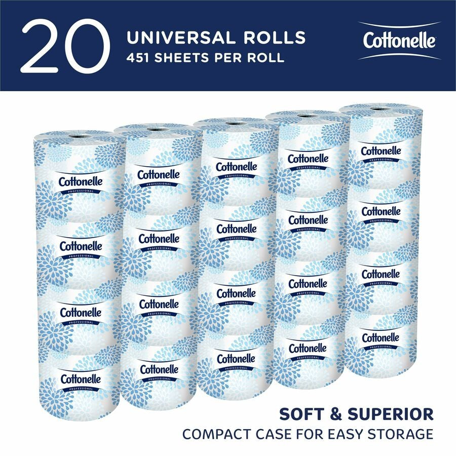 KIMBERLY-CLARK Kimberly-Clark KCC13135 Cottonelle Professional Standard Roll Toilet Paper (20 Rolls) 13135