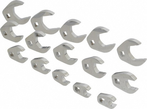 PROTO Proto J49003CF 15 Pc Crowfoot Wrench Set 3/8 Drive