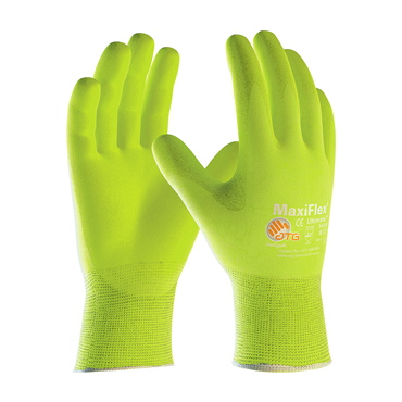 PIP 34-874FY/XL Hi-Vis Yellow Knit Wrist Cuff X-Large General Purpose Gloves