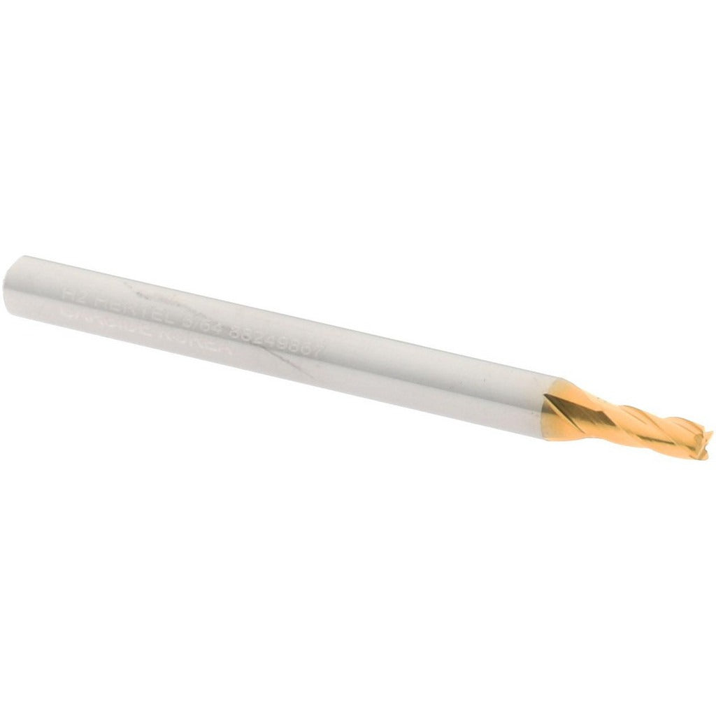 HERTEL Hertel 750362 Square End Mill 5/64 in 4 Flute Solid Carbide