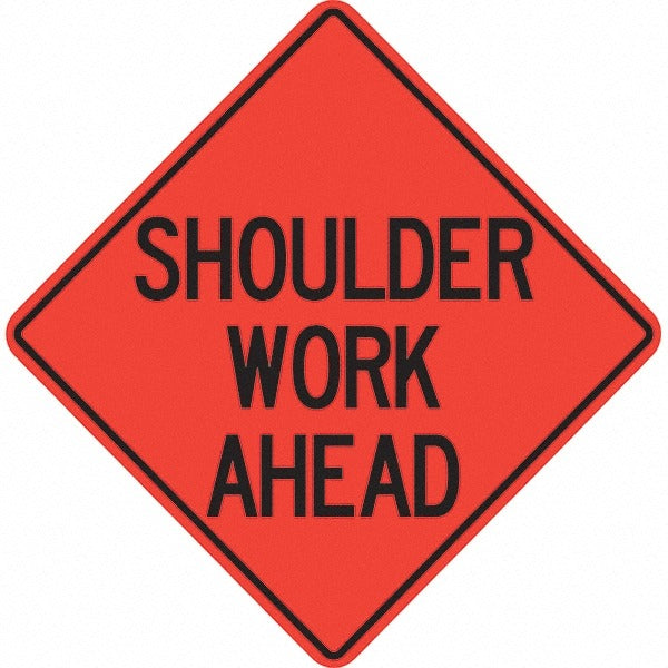 PRO-SAFE Pro-safe 07-800-3717-L Shoulder Work Ahead Triangle Sign
