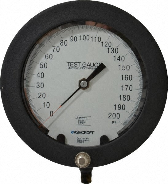 ASHCROFT Ashcroft 92646 Pressure Gauge 0-200 Psi 6 Inch Npt Lower Mount