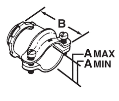 Steel Electric Products C52S 1-1/2 Inch Die-Cast Zinc Non-Watertight Round Short Body Connector