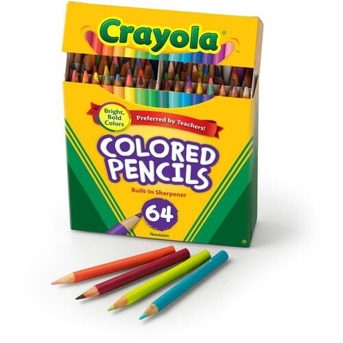 CRAYOLA Crayola CYO683364 Short Colored Pencils Set of 64