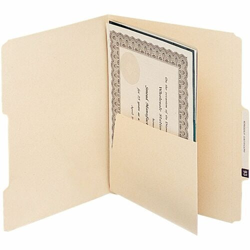 SMEAD Smead SMD68030 Manila Folder Dividers with Pockets 25pk