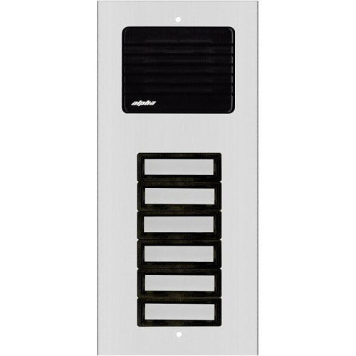 ALPHA COMMUNICATIONS Alpha Communications ES612/06 6-button Lobby Station Panel