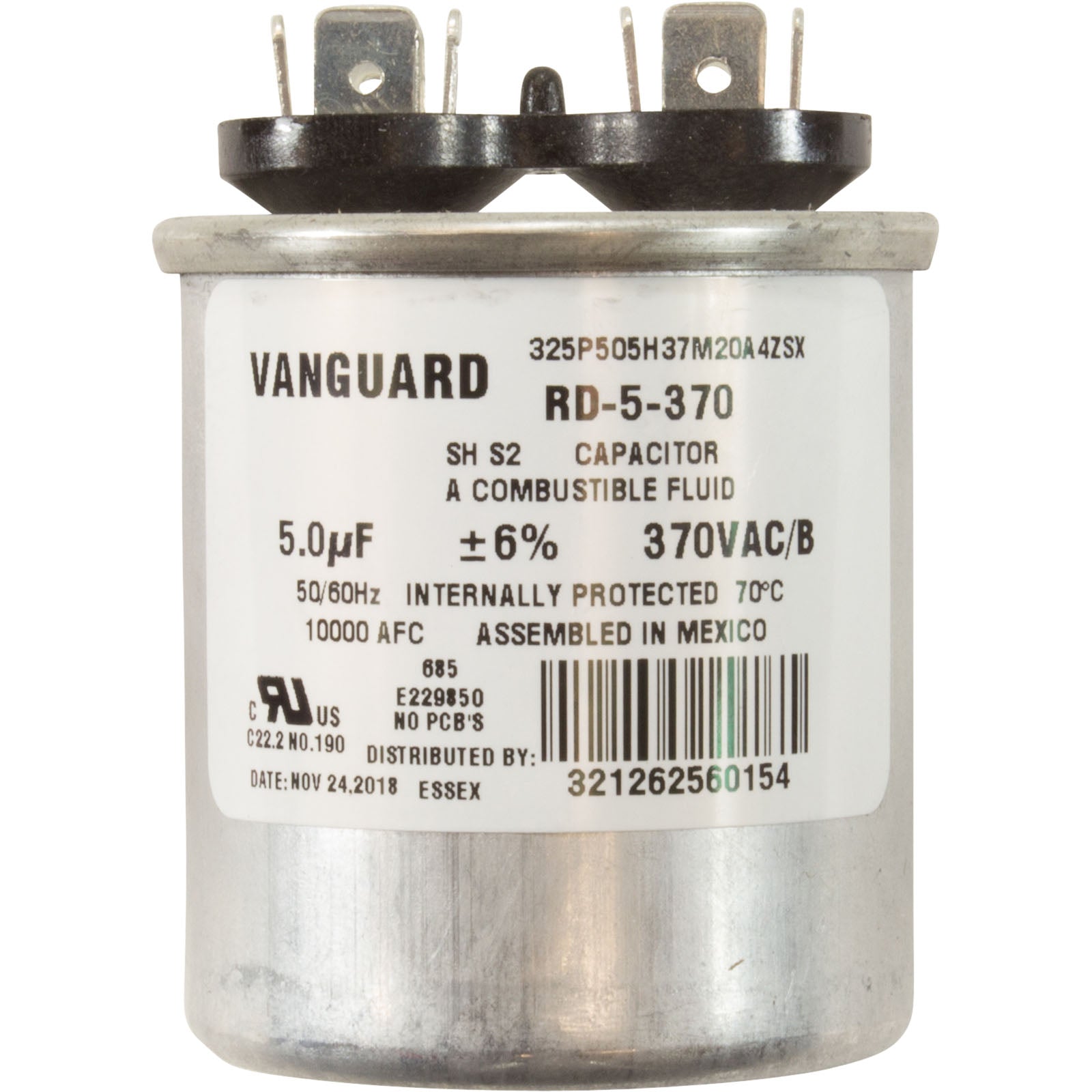 Generic RD-5-370 Run Capacitor 5 MFD 370v