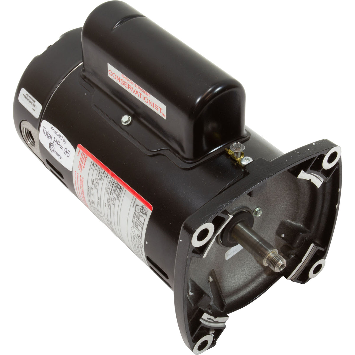 Century UQC1072V1 Pool Pump Motor, Capacitor-Start/Run, 9/10 HP, 48Y Frame, 3,450 Nameplate RPM