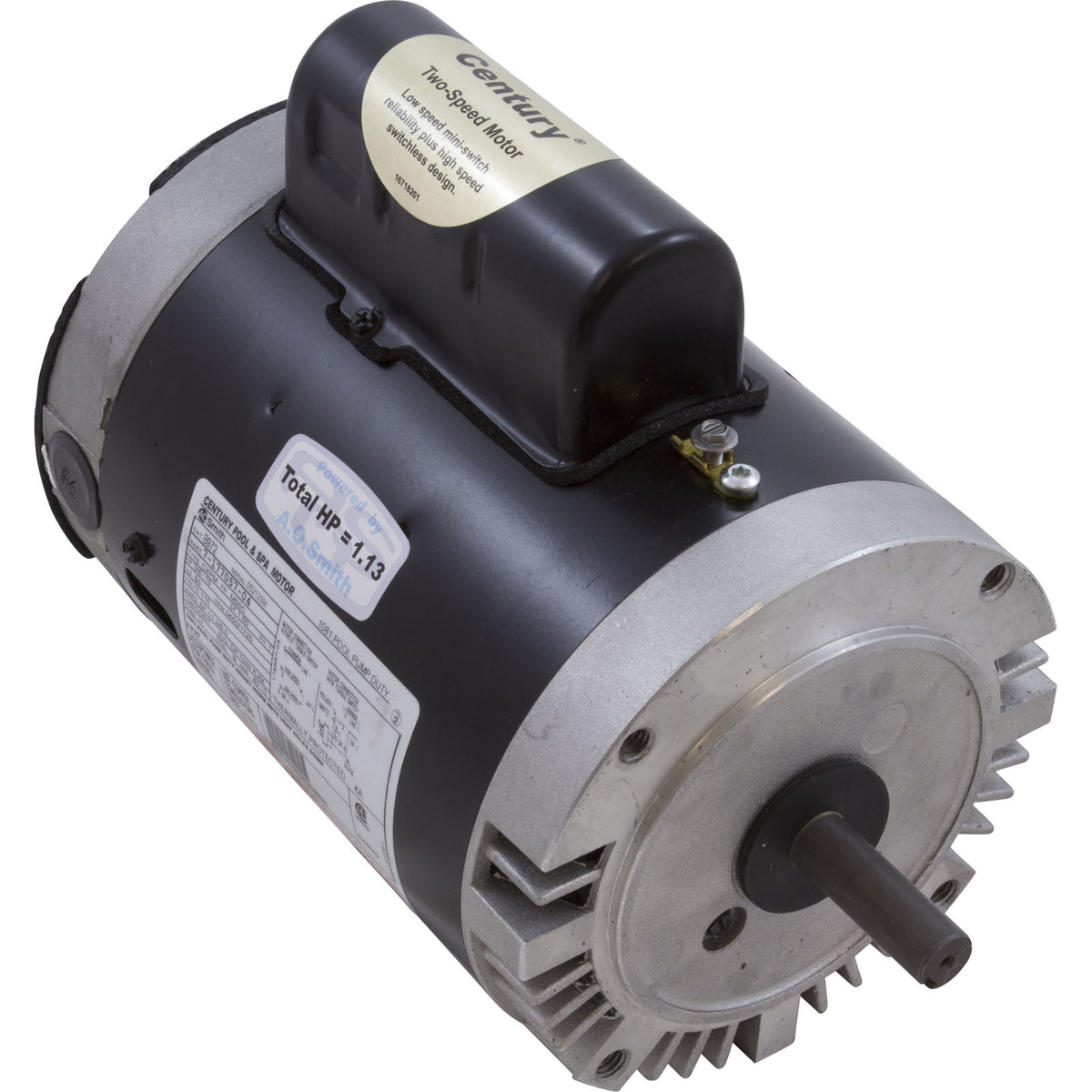 Century B972 3/4-1/10 HP 115v Pool Pump Motor 1 PH 3600 RPM 56C Frame ODP