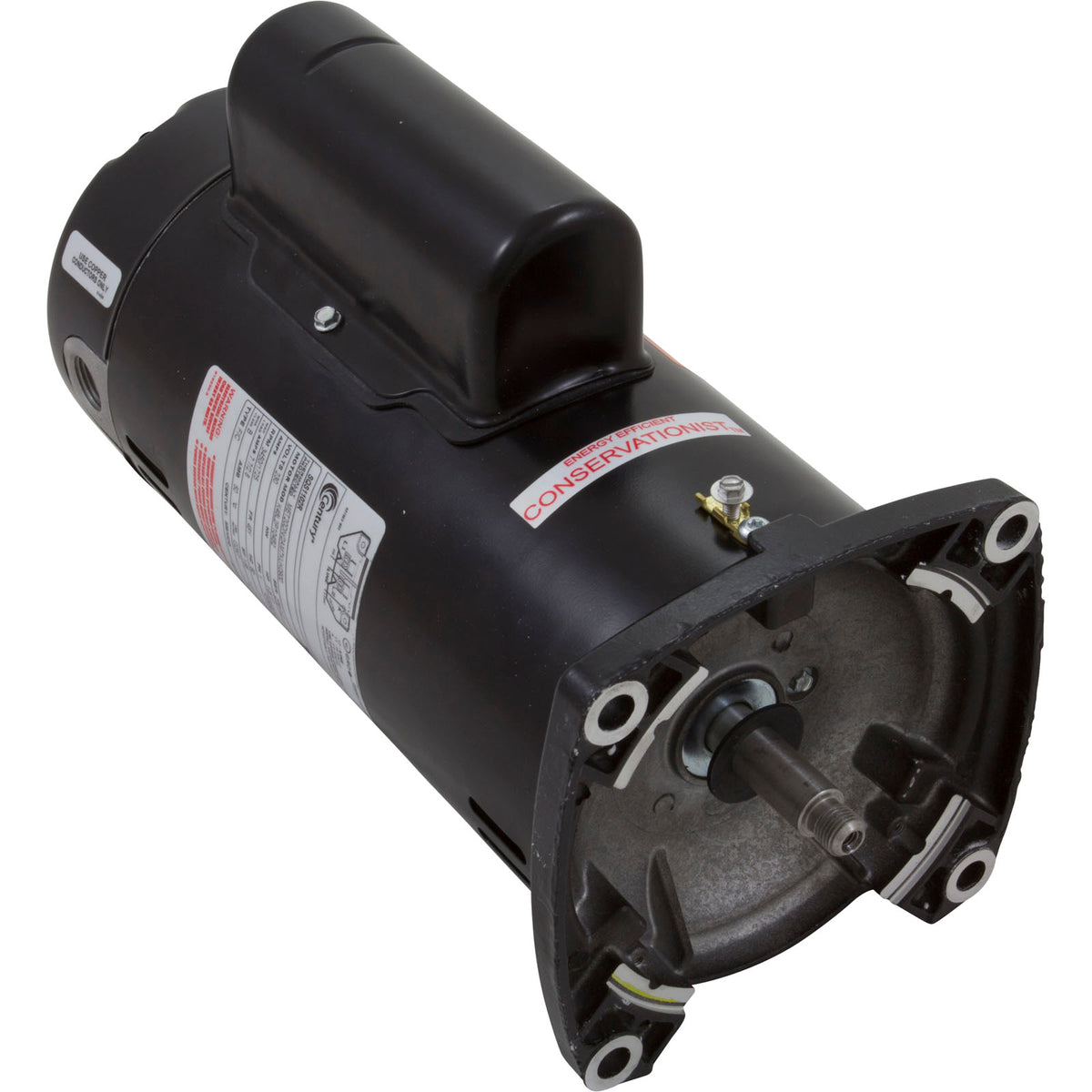 Century SQS1102R Pool Pump Motor Square Flange 1HP 2-Speed 230V 48Y Frame