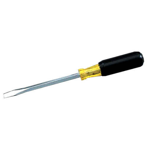 Ideal 35-158 Screwdriver Heavy-Duty Slotted Keystone Tip Tip Size 3/8 IN Overall Length 13 IN Shank Shape Square Shank Size 3/8 IN