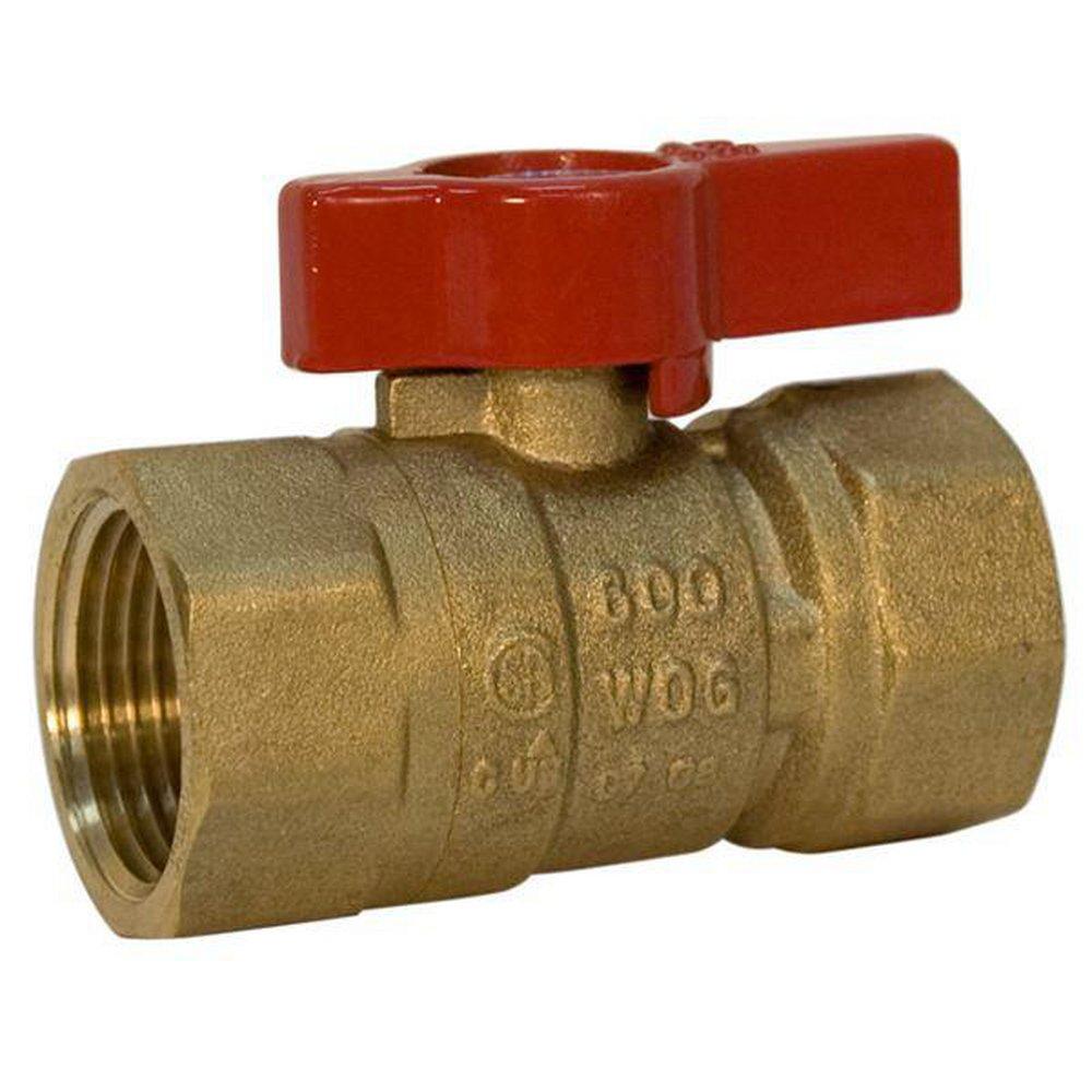 NIBCO N01211A GB1A 1 in. Forged Brass FIPS Lever Handle Gas Ball Valve