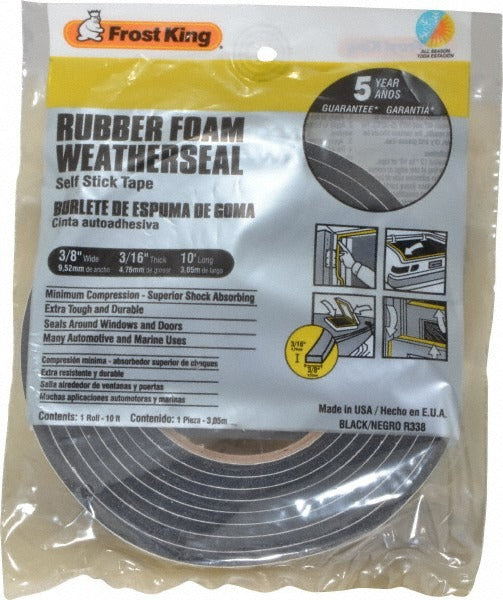 FROST KING Frost King R338H Foam Tape Weatherstripping 10ft X 3/8in