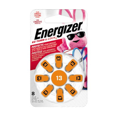 ENERGIZER Eveready Battery Co AZ13DP-8 Zinc Air Battery 1.4V 8 Pack