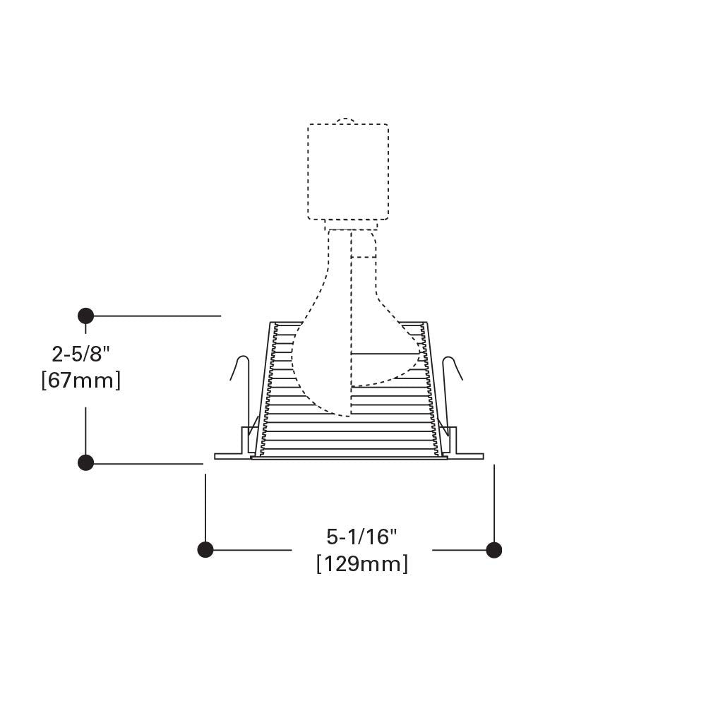 COOPER BUSSMANN Cooper Bussmann 993W 4 Inch Recessed Baffle Trim White