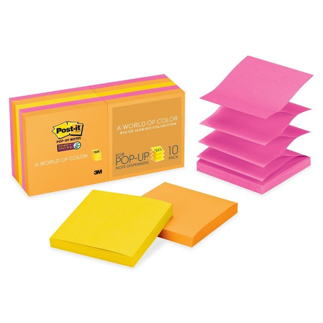 3M 3M MMMR33010SSAU Post-it Pop Up Notes 3 x 3 10 Pads R330-10SSAU