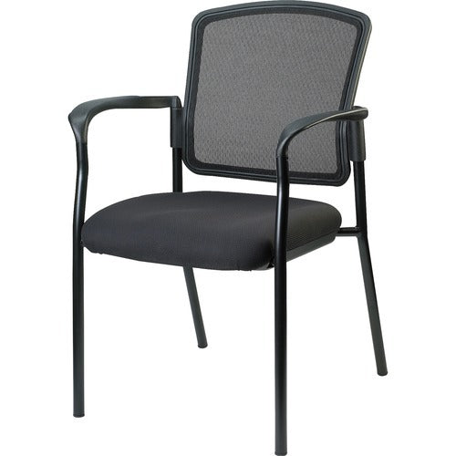 LORELL Lorell LLR23100 Stackable Guest Chair Mesh Back 275 Lb