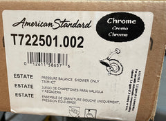 American Standard T722501.002 Estate Chrome Pressure Balance Shower Only Trim Kit