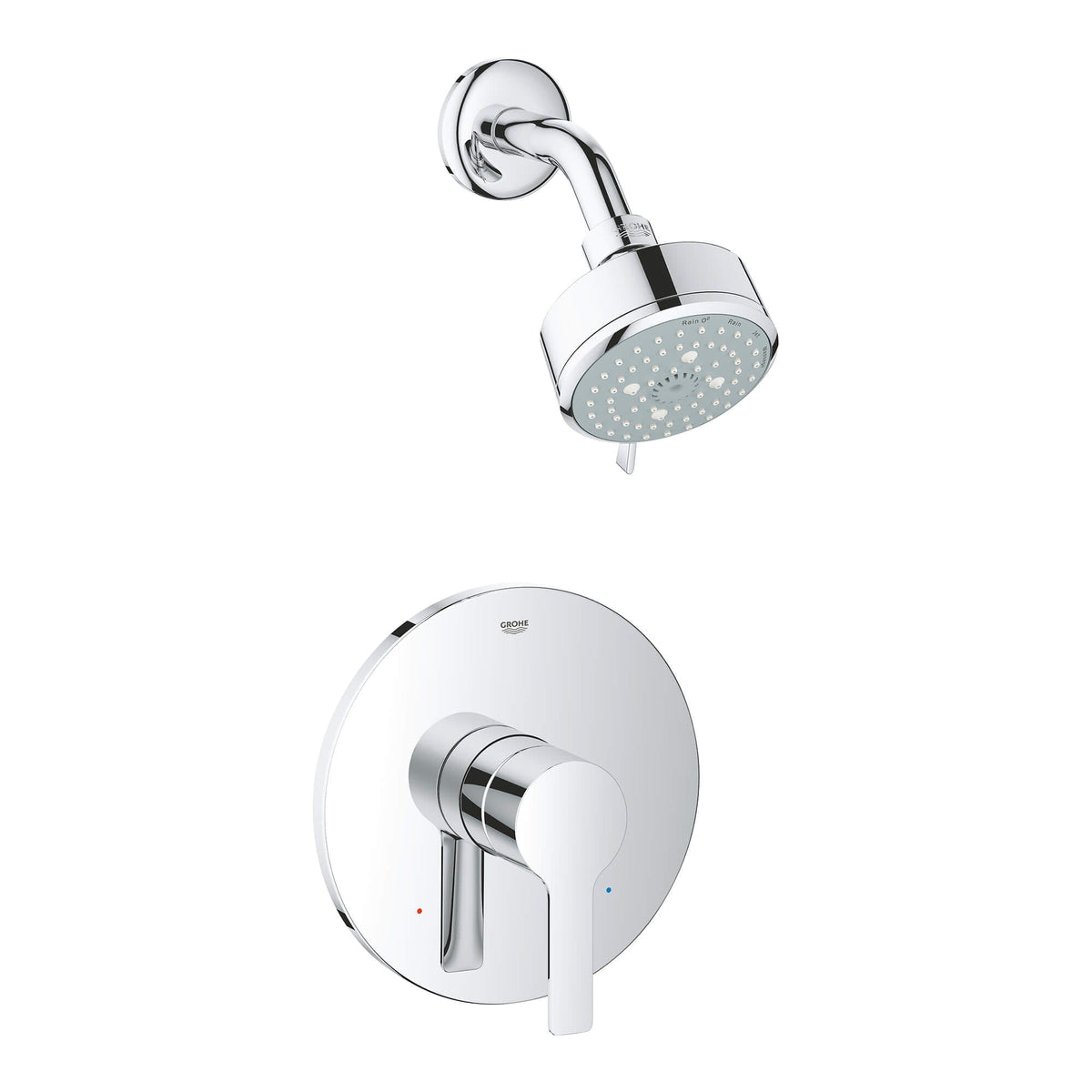 GROHE 23826001 LINEARE NEW CHROME PRESSURE BALANCE VALVE SHOWER COMBO TRIM ONLY