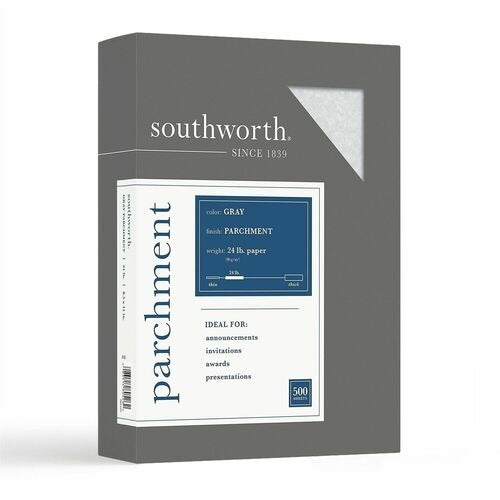 SOUTHWORTH Southworth SOU974C Parchment Finish Paper 24 Lb Gray 500