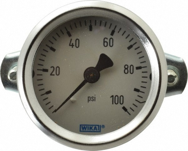 WIKA Wika 4270910 Pressure Gauge 0-100 Psi 2 in Dial Npt