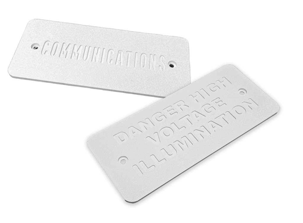 OLD CASTLE INFRASTRUCTURE Old Castle Infrastructure 20GLB00 Marking Plate 2x8 Blank