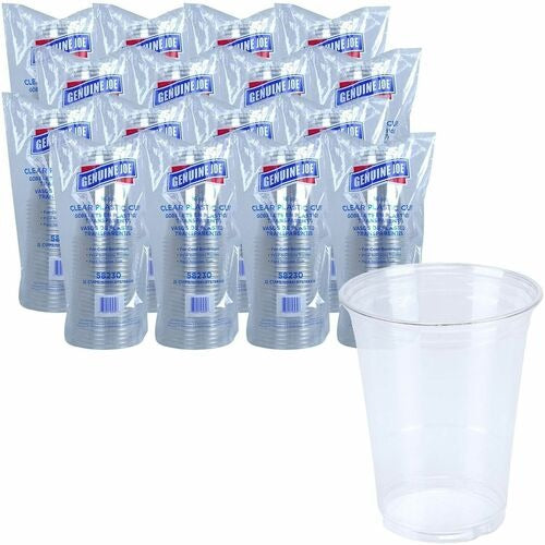 GENUINE JOE Genuine Joe GJO58230CT Clear Plastic Cold Cups 16oz