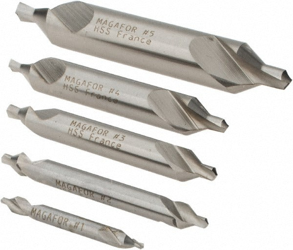 MAGAFOR Magafor 81115000000 Hss Combo Drill Countersink Set 5 Pc