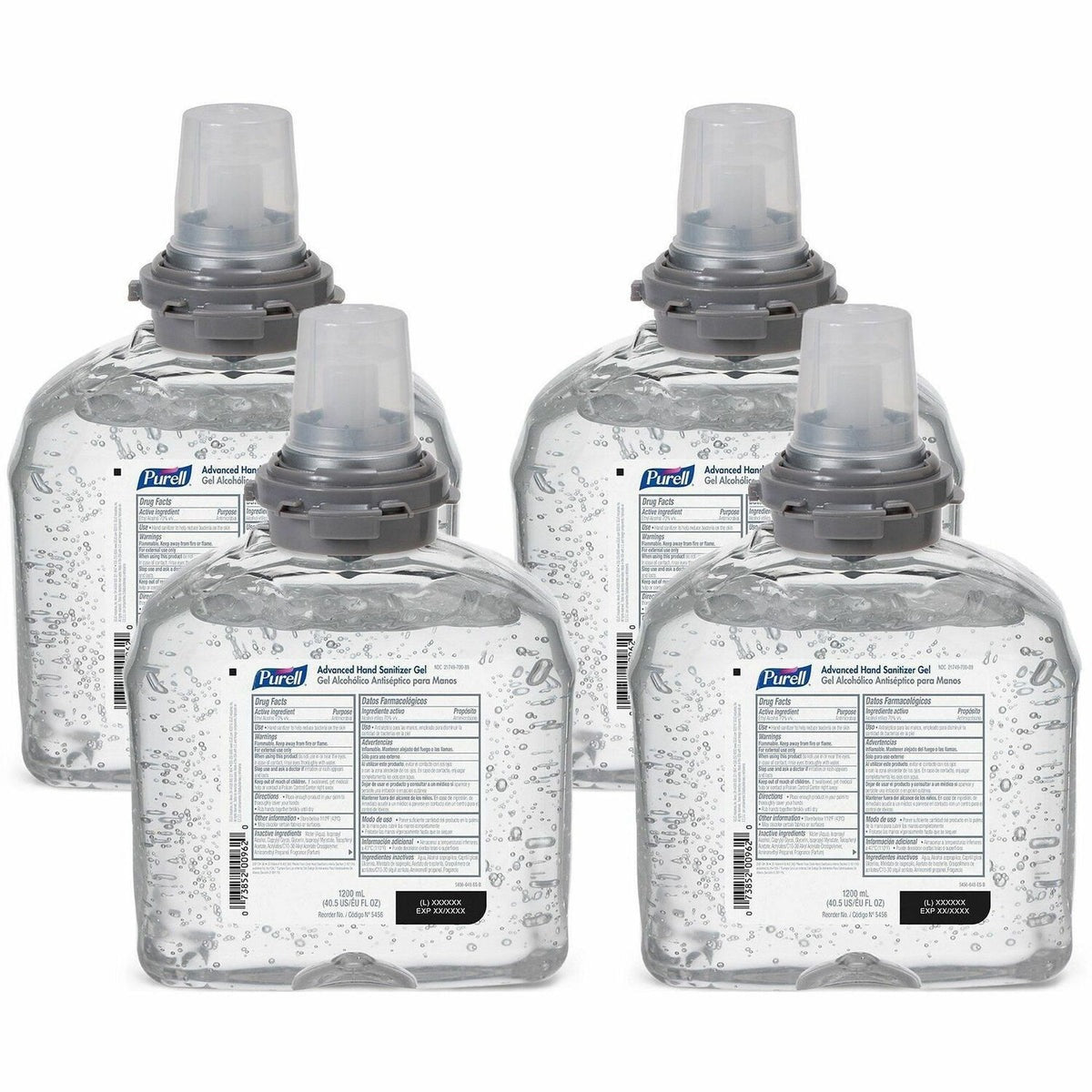 GOJO Gojo GOJ545604CT Purell Advanced Hand Sanitizer Gel Refill 1200 mL (4 / Carton)