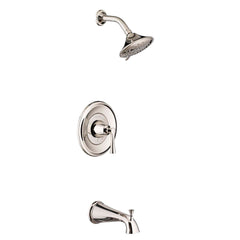 American Standard T722502.013 Estate Polished Nickel Pressure Balanced Bath and Shower Trim Flowise Water Saving 3 Function Shower Head Less Valve Body