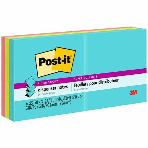 3M 3M MMMR3306SSMIA Post-it Super Sticky Pop-up Notes 6-pack