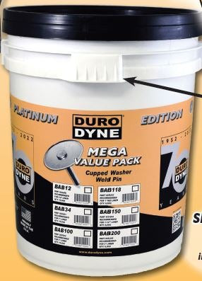 DURO DYNE Duro Dyne 25203 Cupped Washer Weld Pin 1-1/8 Inches