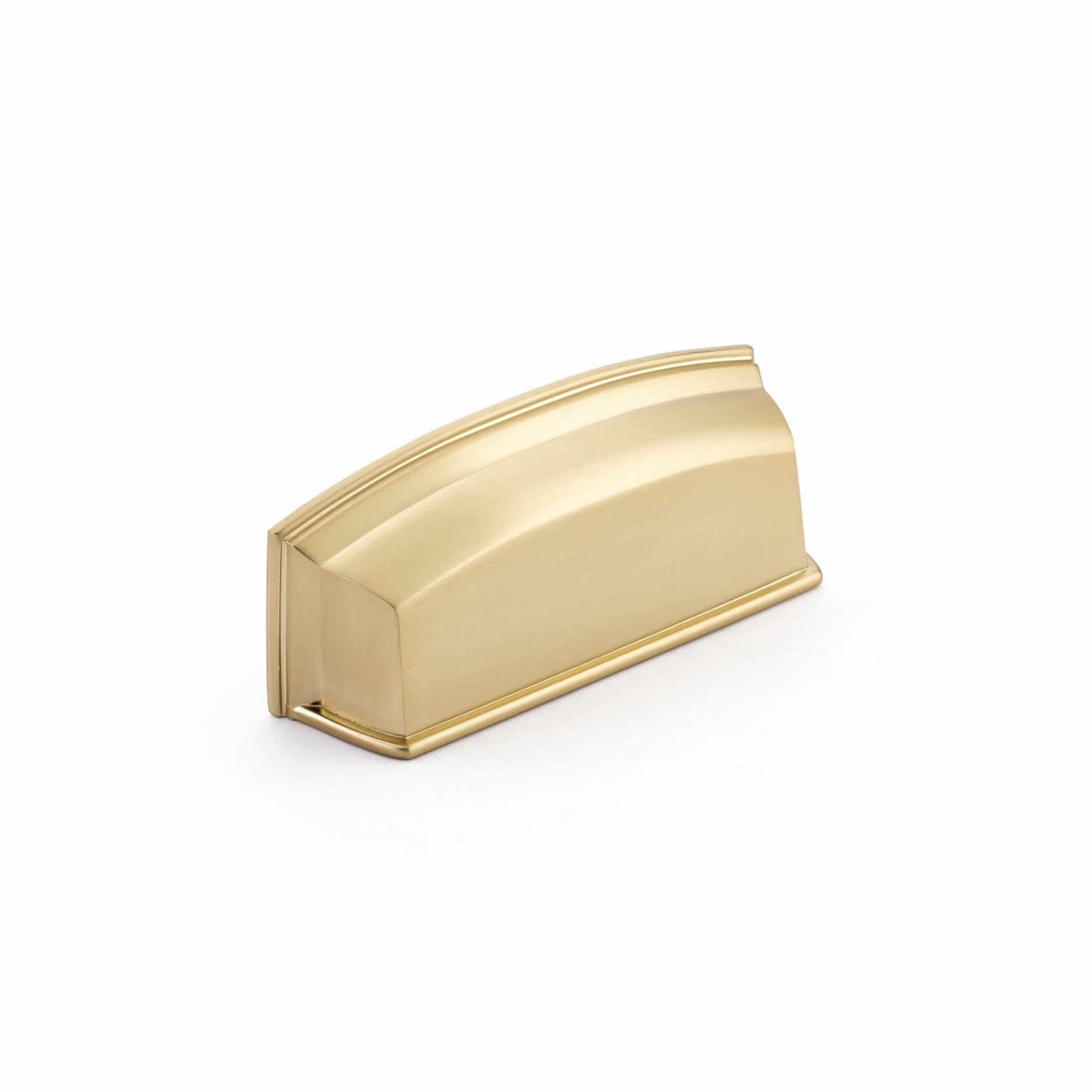 SCHAUB Schaub 534-SSB Cabinet Cup Pull 3.5 in Satin Brass