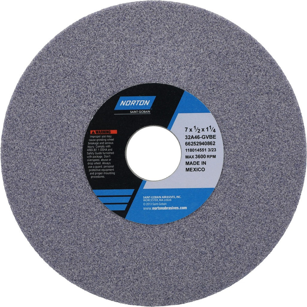 NORTON Norton 66252940862 Surface Grinding Wheel 46 Grit 7in