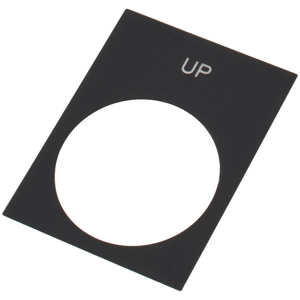 SCHNEIDER ELECTRIC Schneider Electric ZB2BY2307 Pvc Legend Plate Up