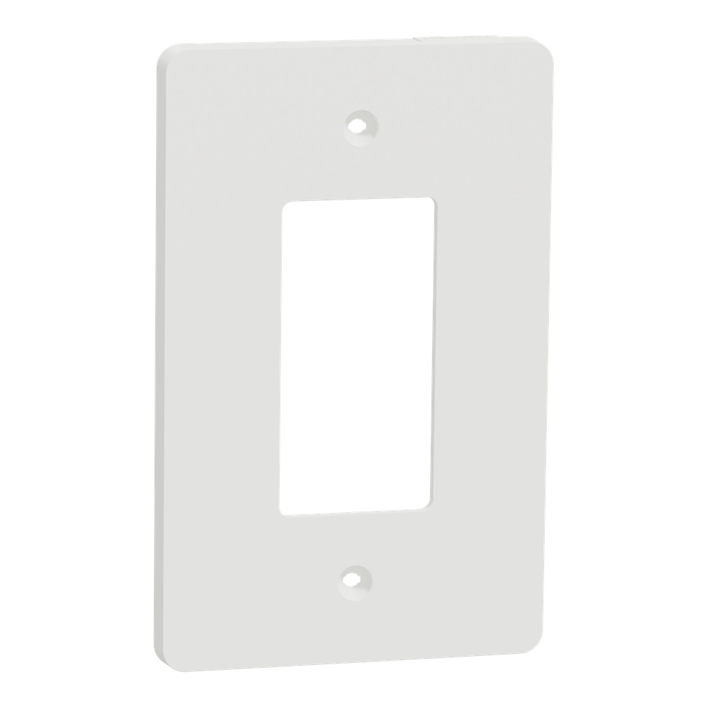 Square D SQWS141001WH Cover Frame, X Series, 1 Gang, Mid Sized Plus