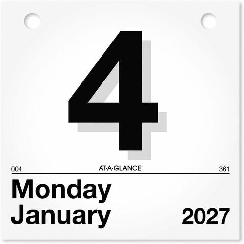 AT-A-GLANCE At-a-glance AAGK150 Daily Wall Calendar Refill 6x6