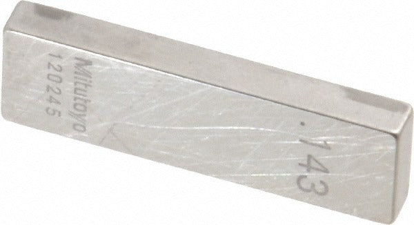 MITUTOYO Mitutoyo 611183-541 Steel Gage Block 0.143 in Grade AS-1