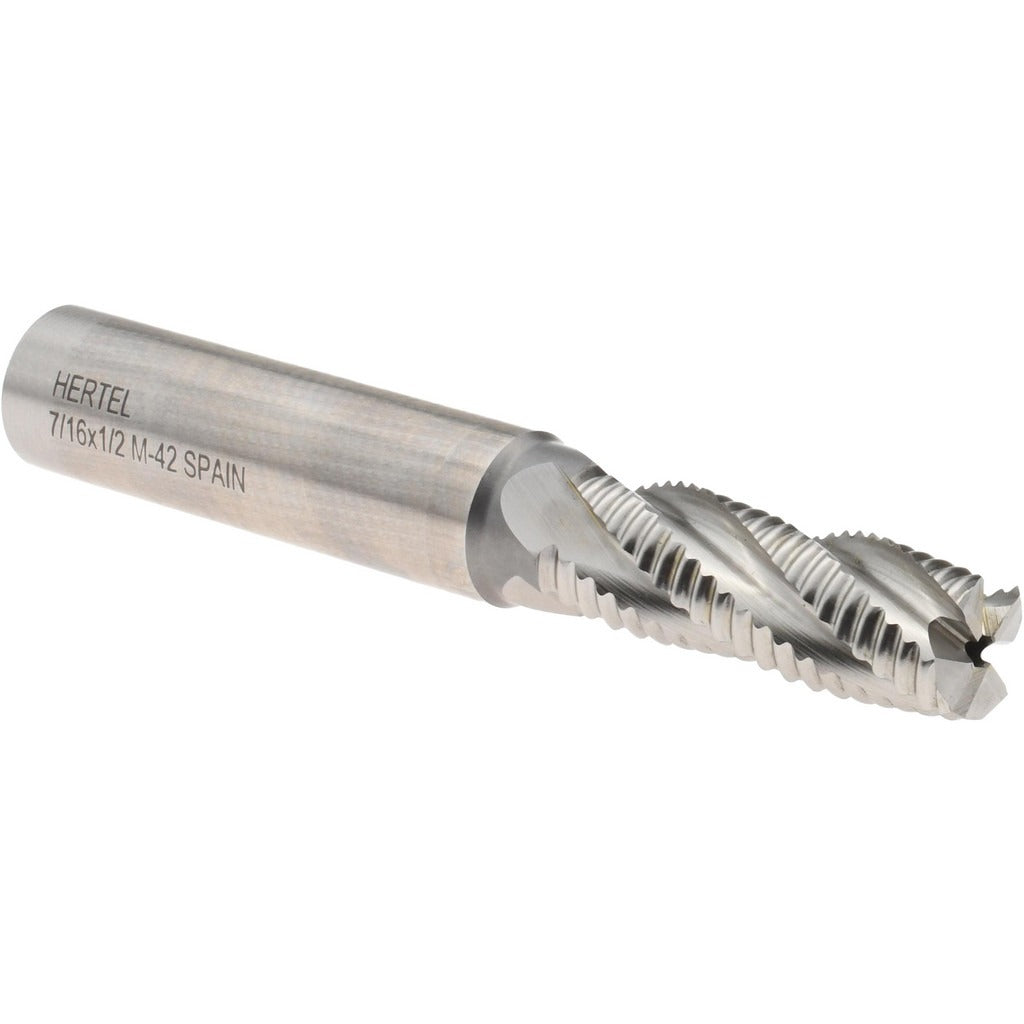HERTEL Hertel 84512011 Roughing End Mill 7/16 in 4 Flute Cobalt