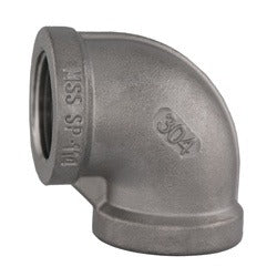 MIDLAND INDUSTRIES Midland Industries 62104MS 90-deg Elbow 3/4 in Fnpt 304 Ss