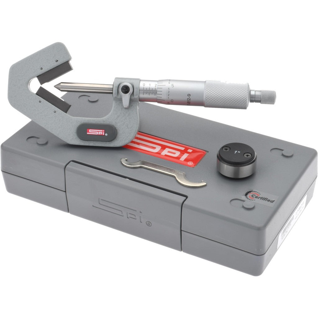 SPIROTHERM Spi CMS160809115 V Anvil Micrometer 0.09-1 in 3 Flutes
