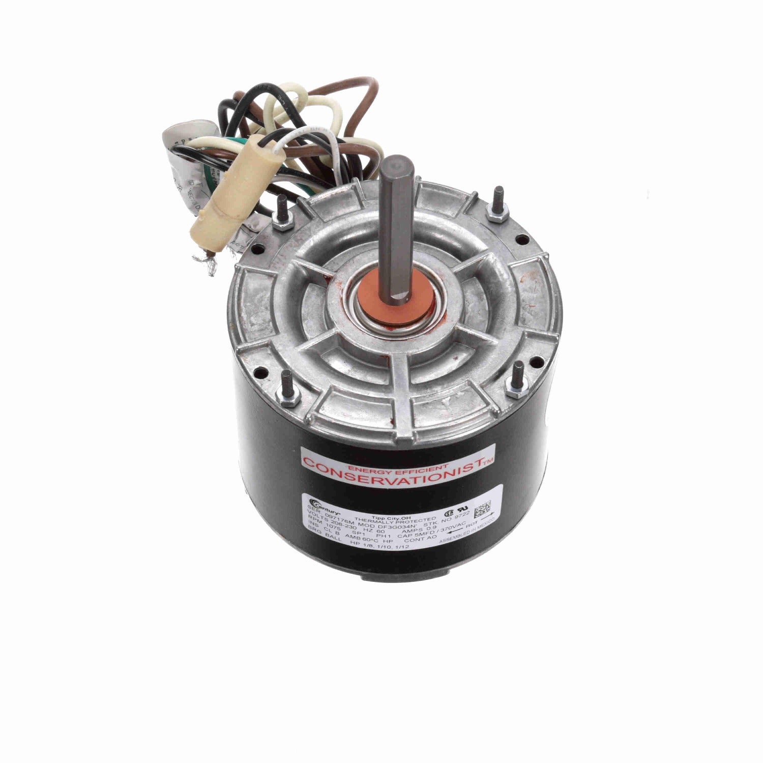 CENTURY Century 9722 Condenser Fan Motor 1/8-1/10-1/12 HP (5 in) 2243