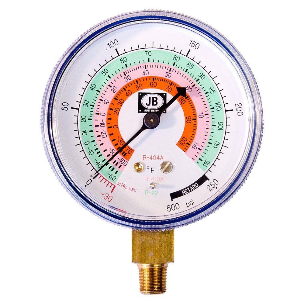 JB Industries M2-460 Standard Manifold Gauge Set R22/R404A/R410A 2-1/2 Inch