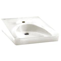 American Standard 9140047.020 Wheelchair Wall-Hung Sink With Center Hole Only in WHITE