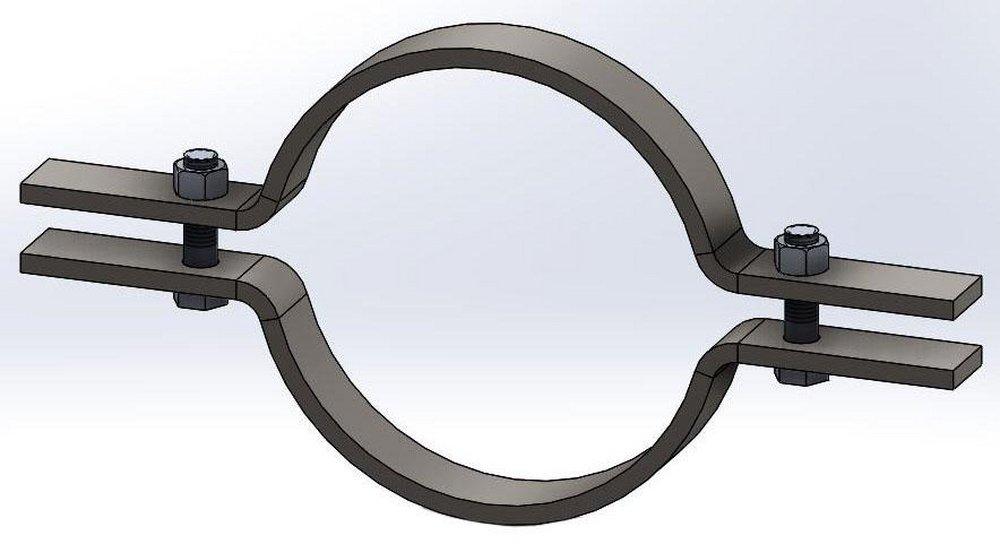 Empire Industries 50G0600 Figure 50 6 in. Electrogalvanized Carbon Steel Riser Clamp for Pipe