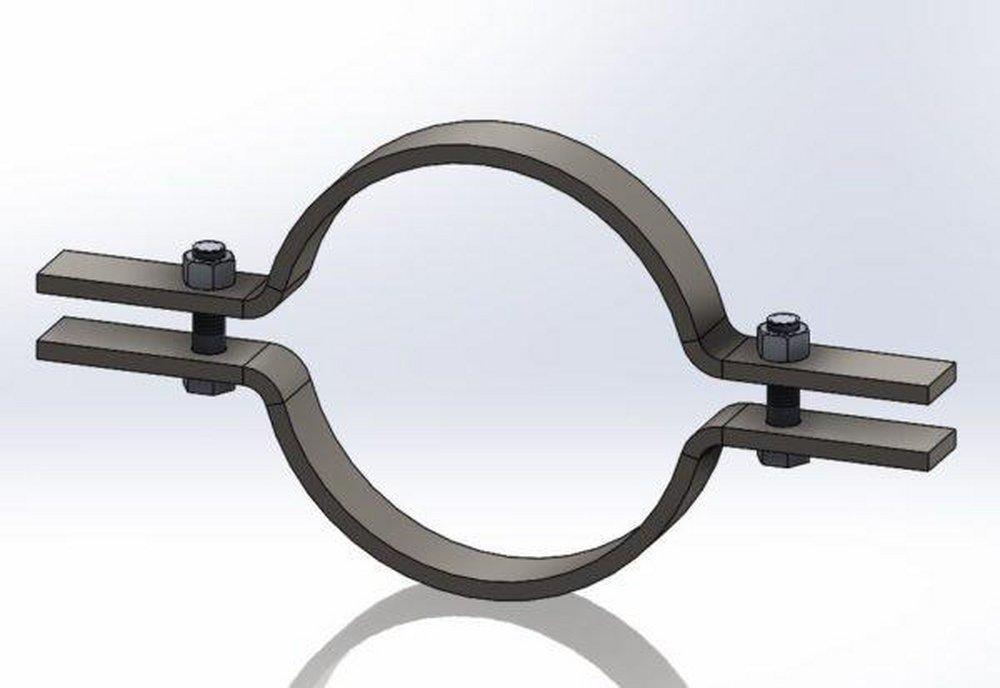 Empire 50G0250 Figure 50 2-1/2 in Electrogalvanized Carbon Steel Riser Clamp for Pipe