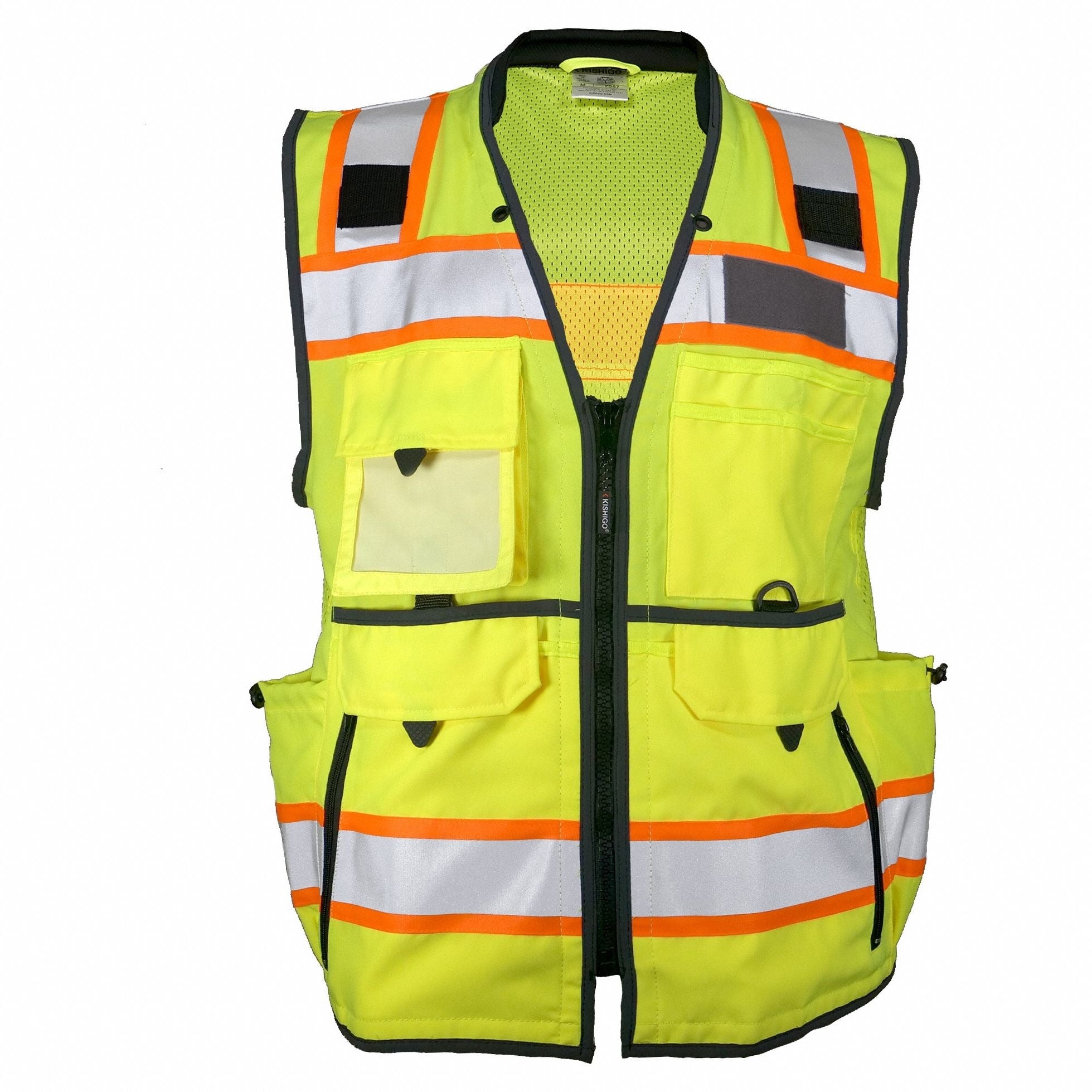 KISHIGO Kishigo 1823-XL Ultimate Construction Class 2 High-Visibility Vest (XL)