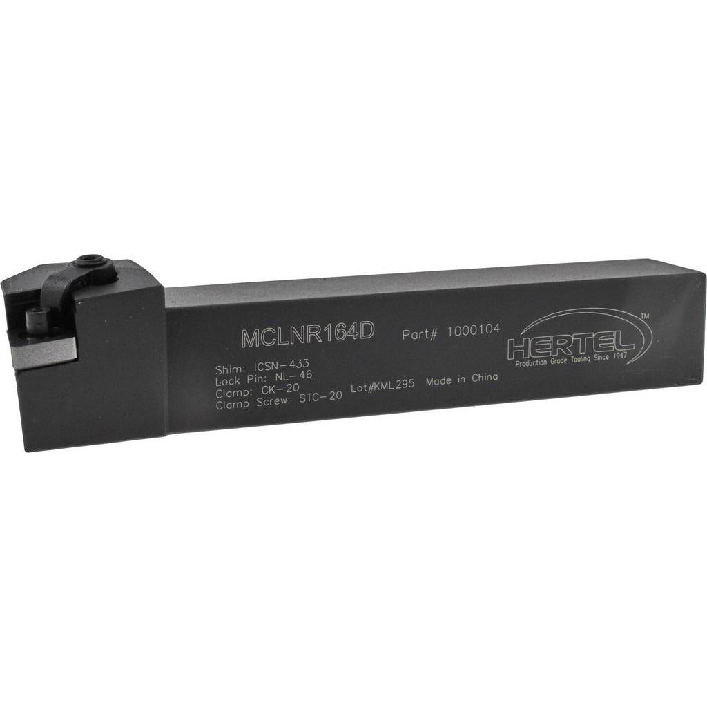 HERTEL Hertel 1000104 Mcln Indexable Turning Toolholder 1x1 Shank