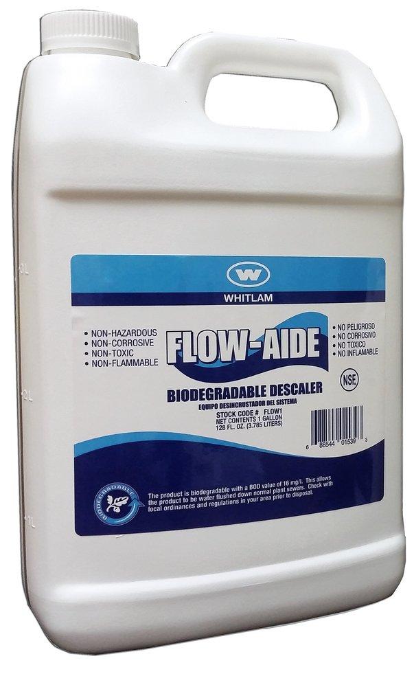 Whitlam FLOW-32 Flow-Aide 1 qt Clear Hydronic System Cleaner